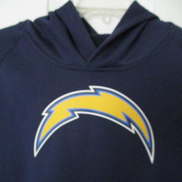 NFL Team Apparel Los Angeles Chargers L/S Hoodie Sweatshirt NWOT-Unisex Youth XL - Picture 2 of 3